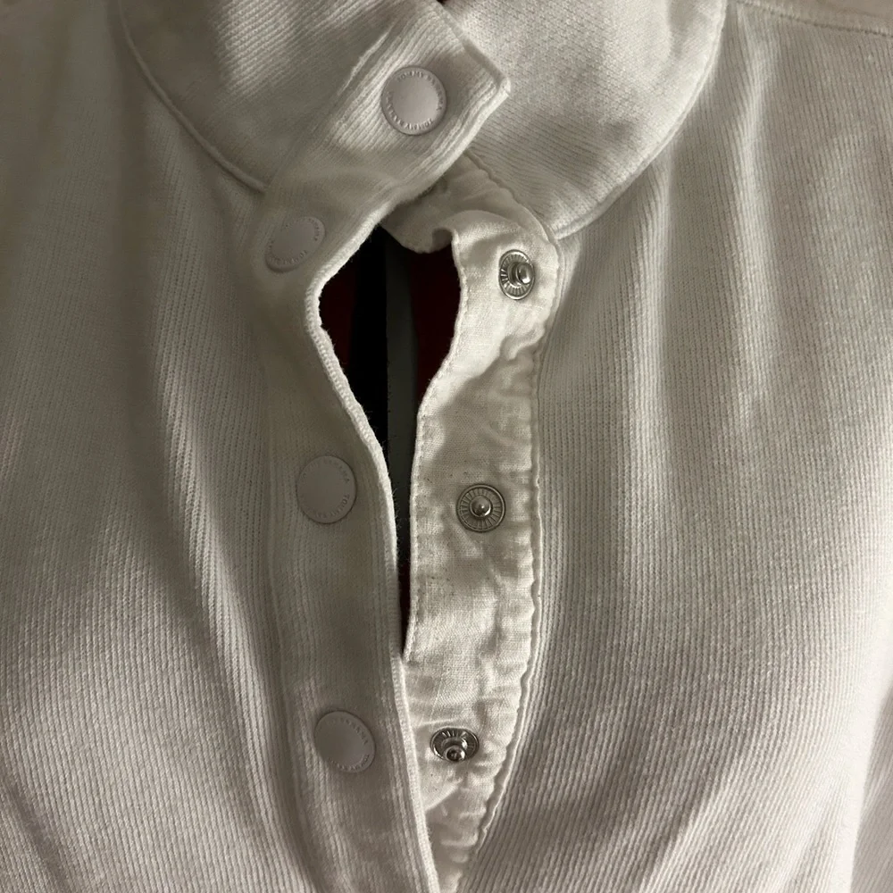 Tommy Bahama Women's Half Zip Sweatshirt - White XL - Picture 2 of 10